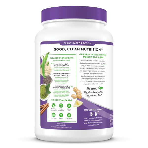 Organic Protein Powder + Metabolism Blend Creamy Chocolate Fudge - Image 3