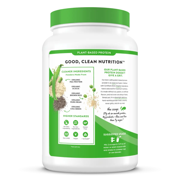 Organic Protein? Plant Based Protein Powder - Vanilla Bean - Image 3