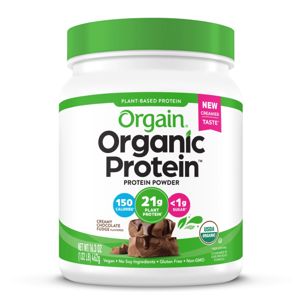 Organic Protein? Plant Based Protein Powder - Creamy Chocolate Fudge - Image 6