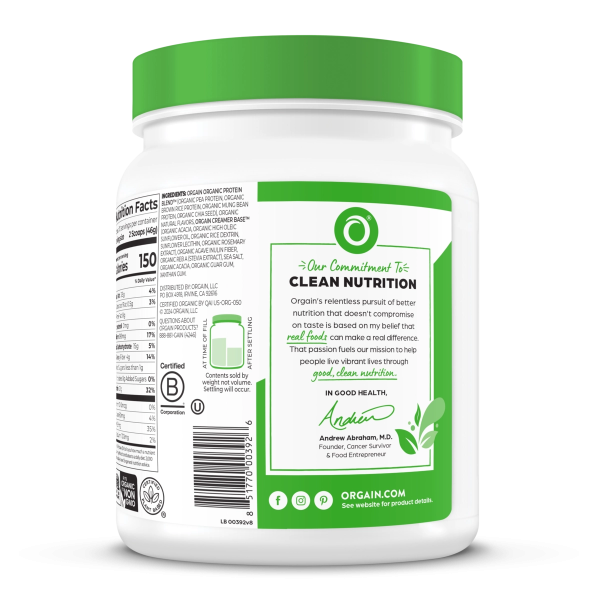Organic Protein? Plant Based Protein Powder - Vanilla Bean - Image 8
