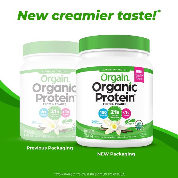 Organic Protein? Plant Based Protein Powder - Vanilla Bean - Image 9