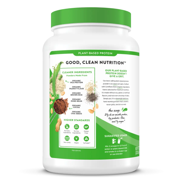 Organic Protein? Plant Based Protein Powder - Chocolate Peanut Butter - Image 3