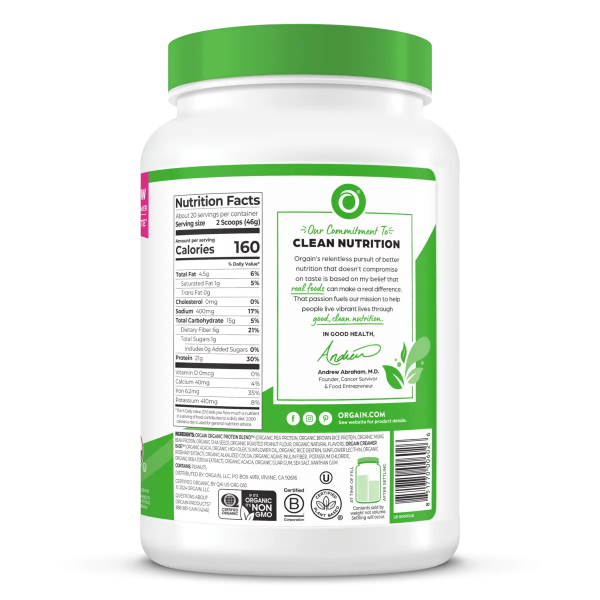 Organic Protein? Plant Based Protein Powder - Chocolate Peanut Butter - Image 4