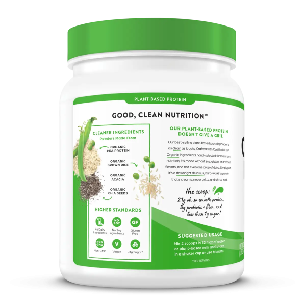 Organic Protein? Plant Based Protein Powder - Natural Unsweetened - Image 3
