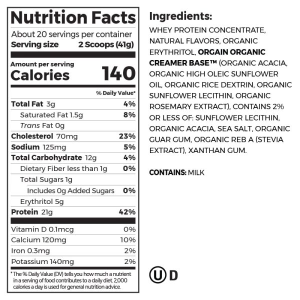 Grass Fed Whey Protein Powder - Vanilla Bean - Image 2