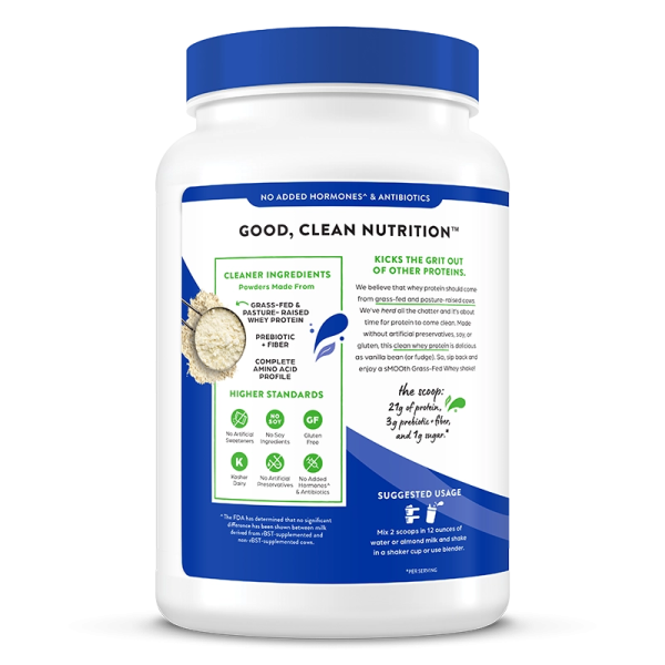 Grass Fed Whey Protein Powder - Vanilla Bean - Image 3