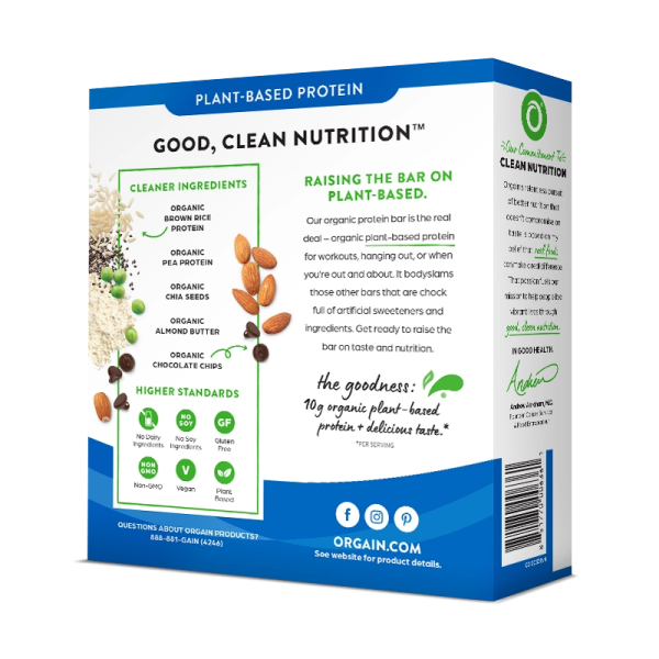 Organic Protein Bar - Chocolate Chip Cookie Dough - Image 6