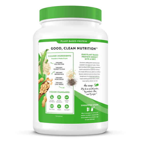 Organic Protein? Plant Based Protein Powder - Peanut Butter - Image 3