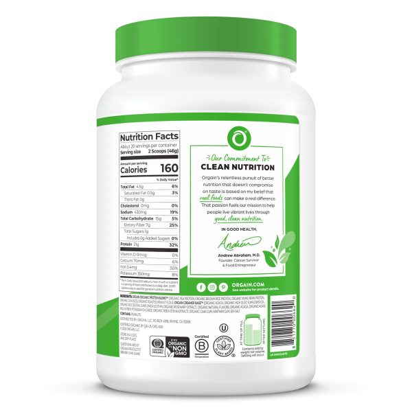 Organic Protein? Plant Based Protein Powder - Peanut Butter - Image 4