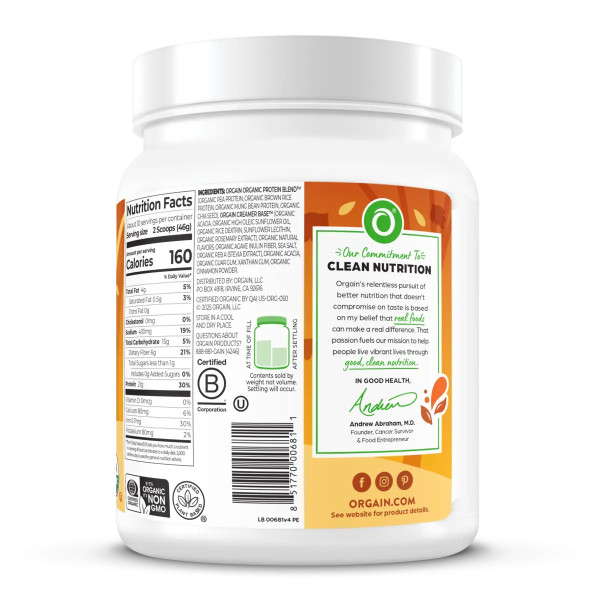 Organic Protein? Plant Based Protein Powder - Pumpkin Spice - Image 4