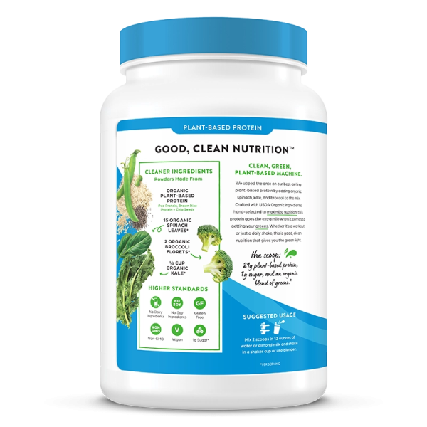 Organic Protein? & Greens Plant Based Protein Powder - Vanilla Bean - Image 3
