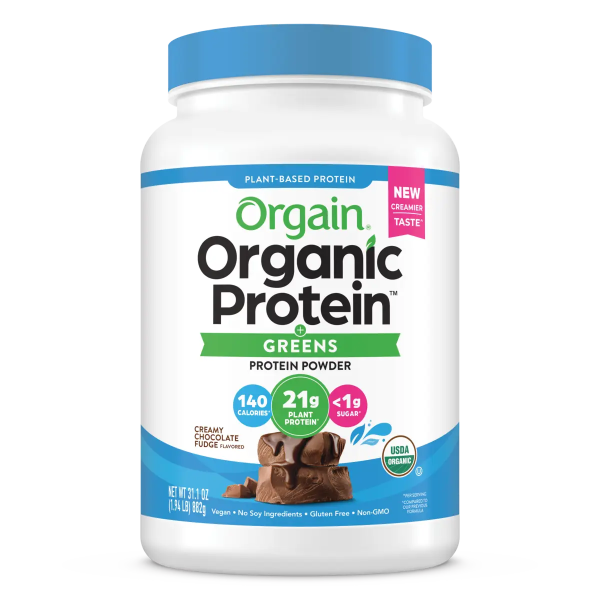 Organic Protein? & Greens Plant Based Protein Powder - Creamy Chocolate Fudge