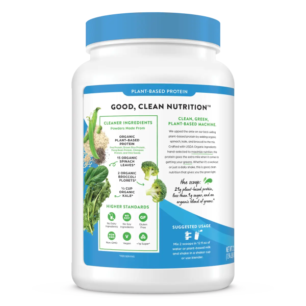 Organic Protein? & Greens Plant Based Protein Powder - Creamy Chocolate Fudge - Image 3