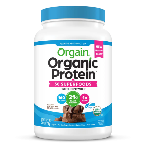 Organic Protein? & Superfoods Plant Based Protein Powder - Creamy Chocolate Fudge