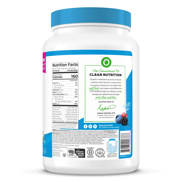 Organic Protein? & Superfoods Plant Based Protein Powder - Creamy Chocolate Fudge - Image 4