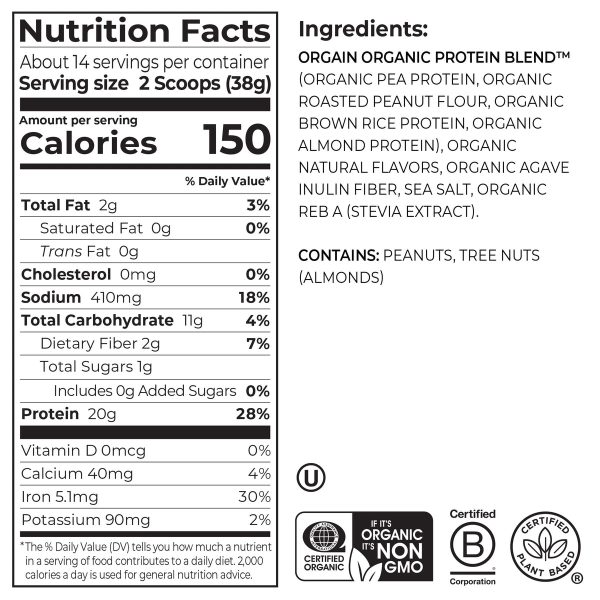 Nut Butter Protein Powder - Vanilla Almond Butter - Image 2