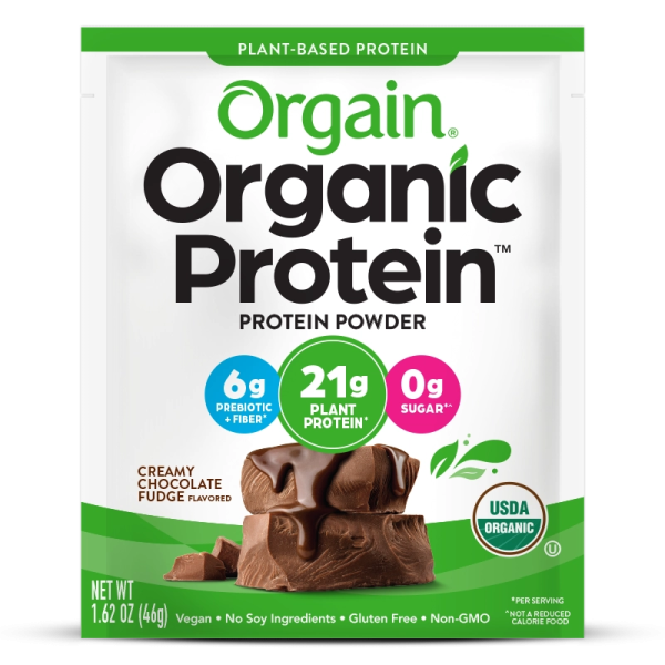 Organic Protein? Plant Based Protein Powder - Creamy Chocolate Fudge - Image 11