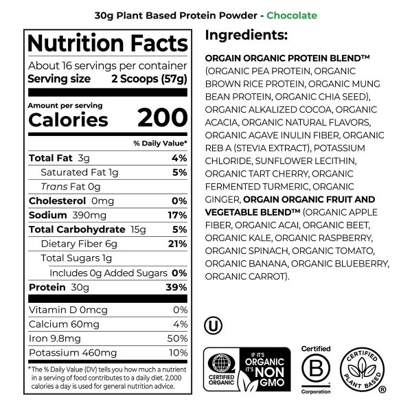 30g Plant Protein Powder - Chocolate - Image 2