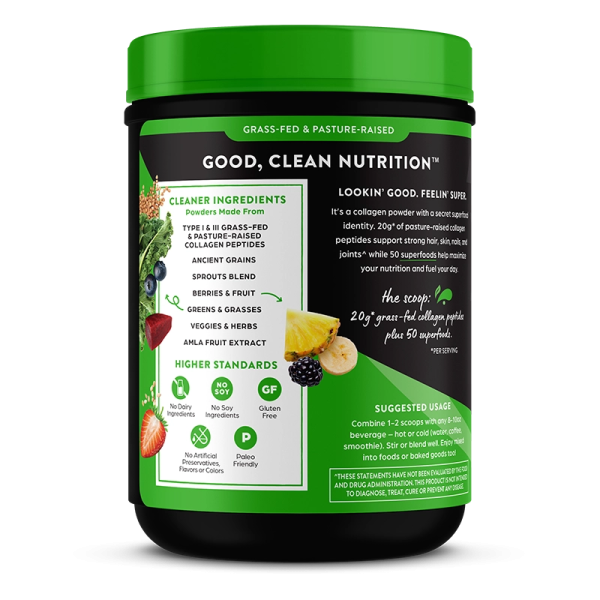 Grass-Fed Pasture Raised Collagen Peptides + Superfoods Powder - Image 4