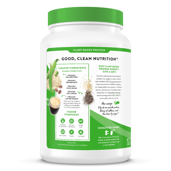 Organic Protein? Plant Based Protein Powder - Iced Coffee - Image 3