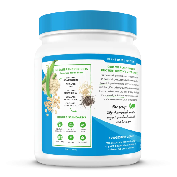 Organic Protein? + Oatmilk Plant Based Protein Powder - Vanilla - Image 3