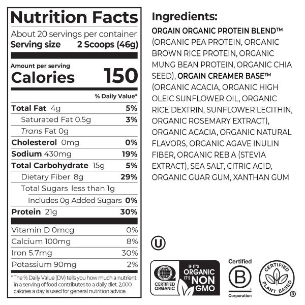 Organic Protein? Plant Based Protein Powder - Strawberries & Cream - Image 2