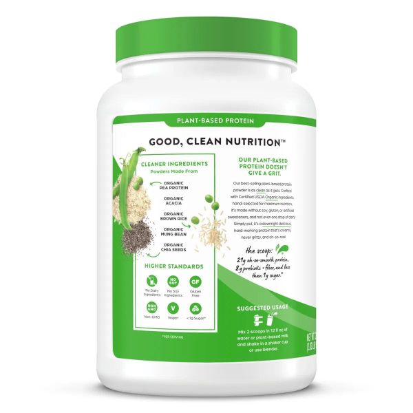 Organic Protein? Plant Based Protein Powder - Strawberries & Cream - Image 3