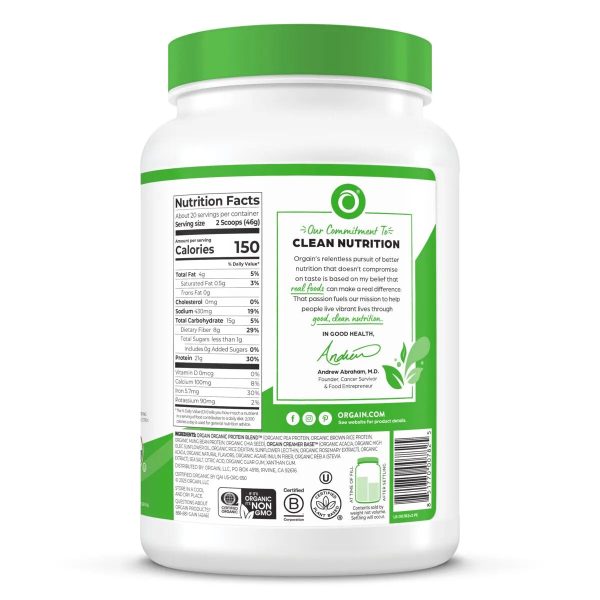 Organic Protein? Plant Based Protein Powder - Strawberries & Cream - Image 4