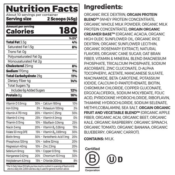 Kids Protein Nutrition Shake Mix - Vanilla Bean Ice Cream - Image 2
