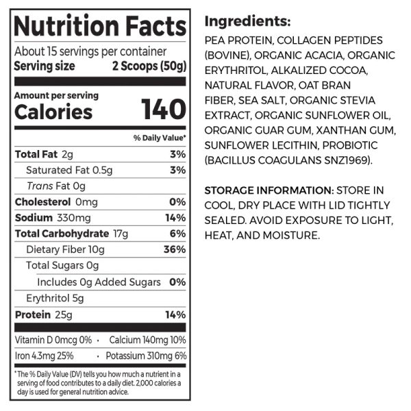 Plant Protein Plus Collagen - Chocolate - Image 2